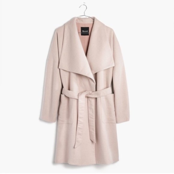 Madewell Jackets & Blazers - Madewell Delancey Blanket Coat Pale Pink